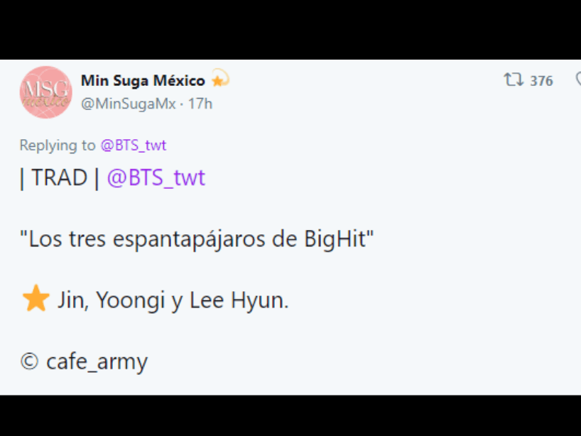 Incluso compararon a Jin, Yoongi y Lee Hyun con espantapájaros gracias a su atuendo.