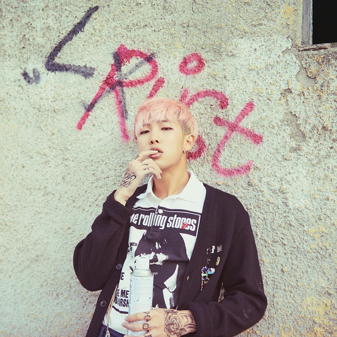 Kim Nam-joon, o RM, es rapero en BTS. Antes de entrar a la agrupación, solía formar parte del grupo surcoreano de hip hop underground, llamado Daenamhyup.