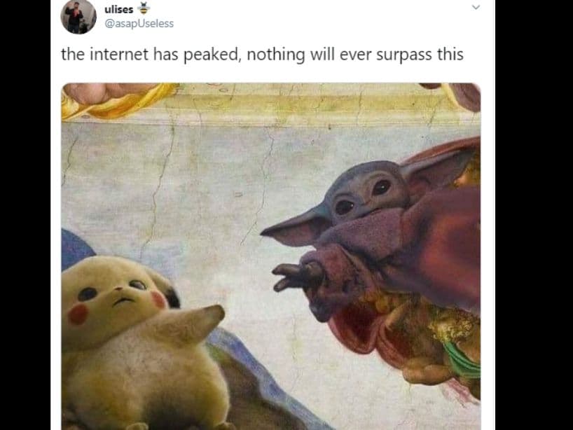 'Baby Yoda' y 'Pikachu' llevaron la ternura al nivel más alto del Internet.