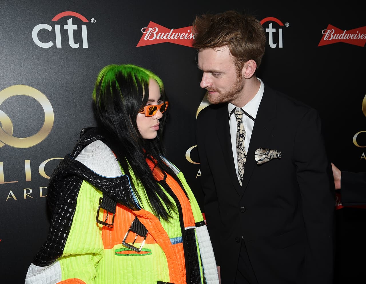 Singer-songwriters Billie Eilish, left, and her brother Finneas O'Connell attend the 60th annual Clio Awards at The Manhattan Center on Wednesday, Sept. 25, 2019, in New York. (Photo by Evan Agostini/Invision/AP)