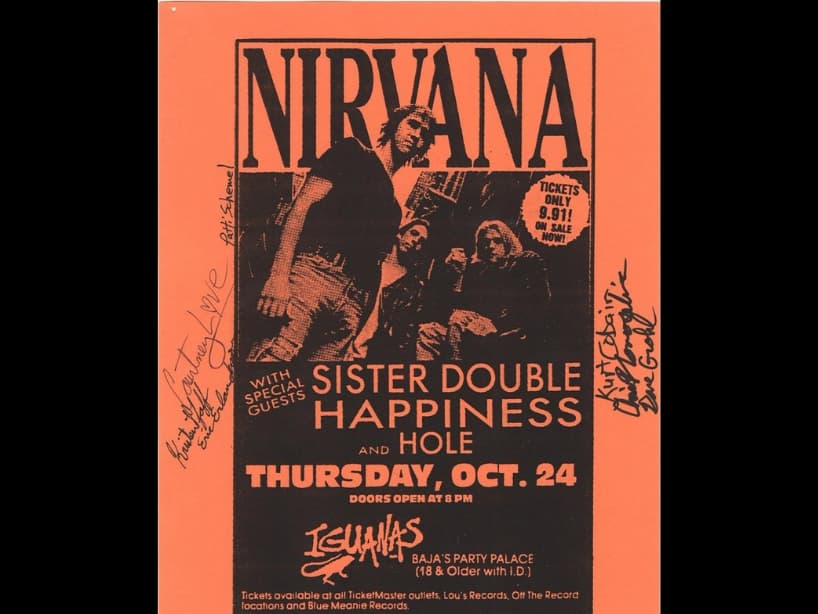 Nirvana se presentó en Tijuana en 1990