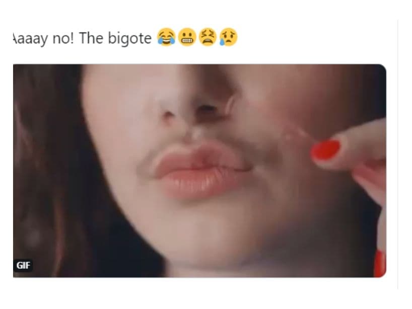Según el Internet, así se ve el pequeño y corto bigote de Justin.