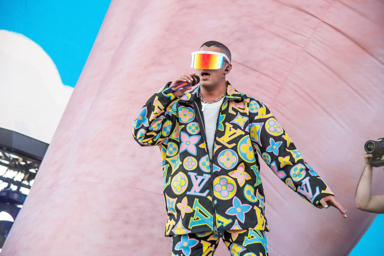Bad Bunny performs at the Coachella Music & Arts Festival at the Empire Polo Club on Sunday, April 14, 2019, in Indio, Calif. (Photo by Amy Harris/Invision/AP)