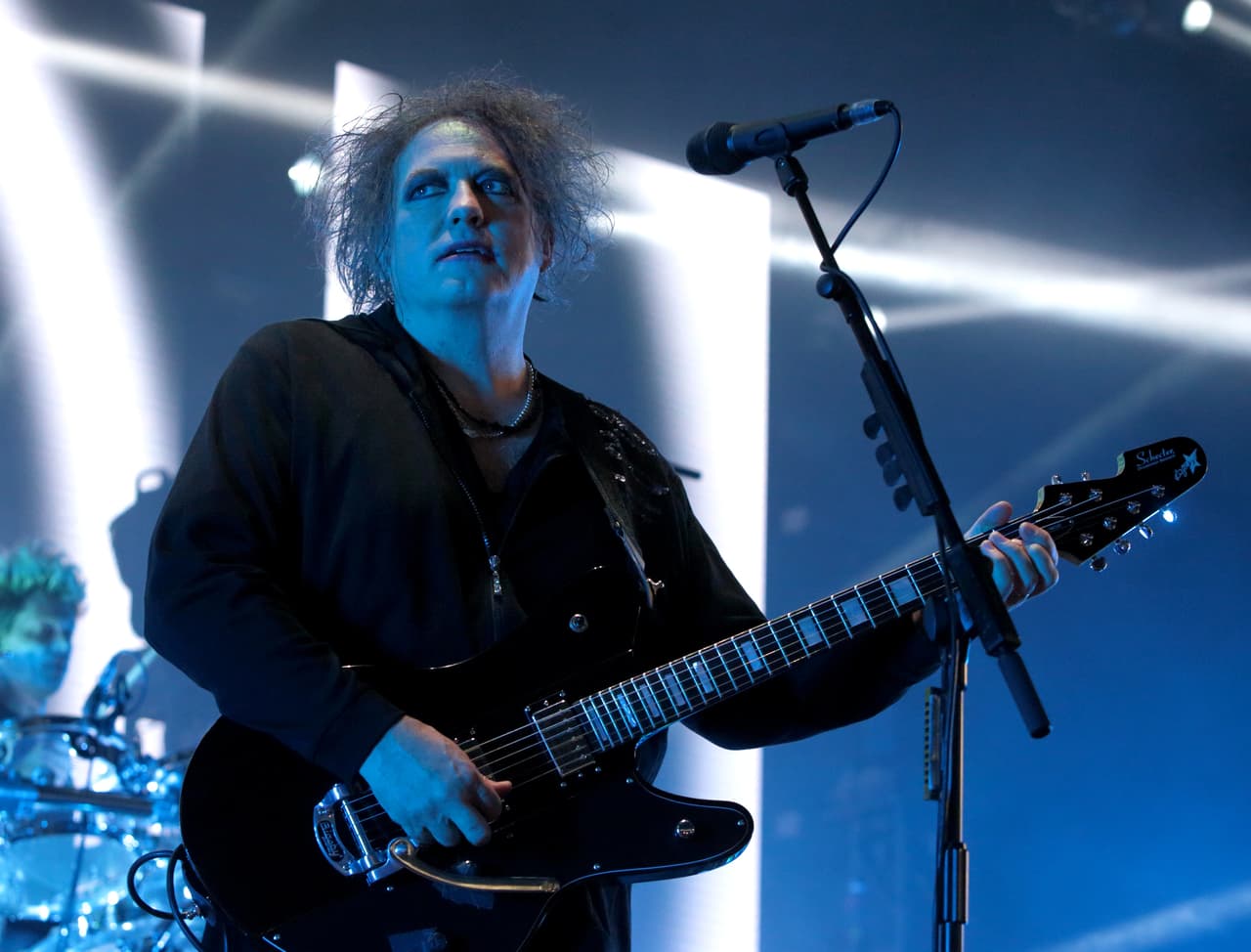 Robert Smith of The Cure performs in concert at Merriweather Post Pavilion on Wednesday, June 22, 2016, in Columbia, Md. (Photo by Owen Sweeney/Invision/AP)