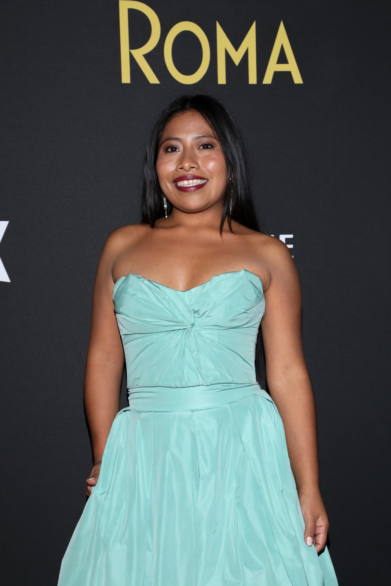 MEXICO CITY, MEXICO - DECEMBER 17: Yalitza Aparicio poses during the premiere of the Netflix movie Roma at Cineteca Nacional on December 18, 2018 in Mexico City, Mexico. (Photo by Victor Chavez/Getty Images for NETFLIX)