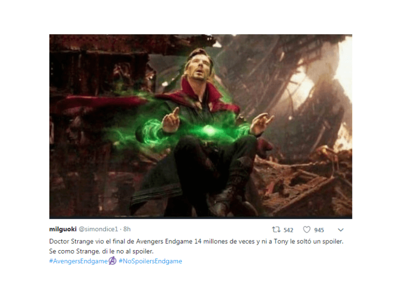 Sin embargo, algo es seguro: el mejor de todos es aquel que como Dr. Strange se guarda el conocimiento del final y no se lo dice ni a los protagonistas.