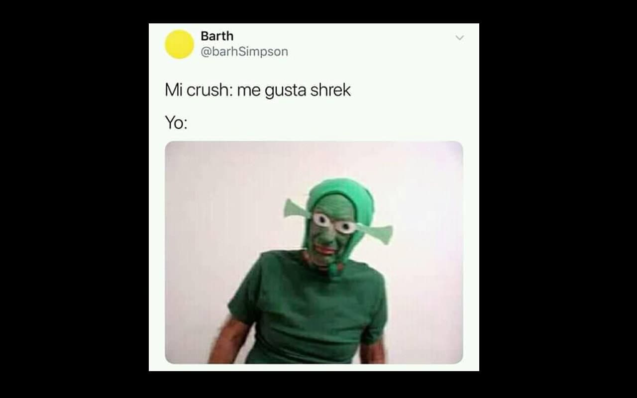 Si te encuentras con alguien que te trata bien, es buena persona, te respeta y es fan de 'Shrek'... uff.