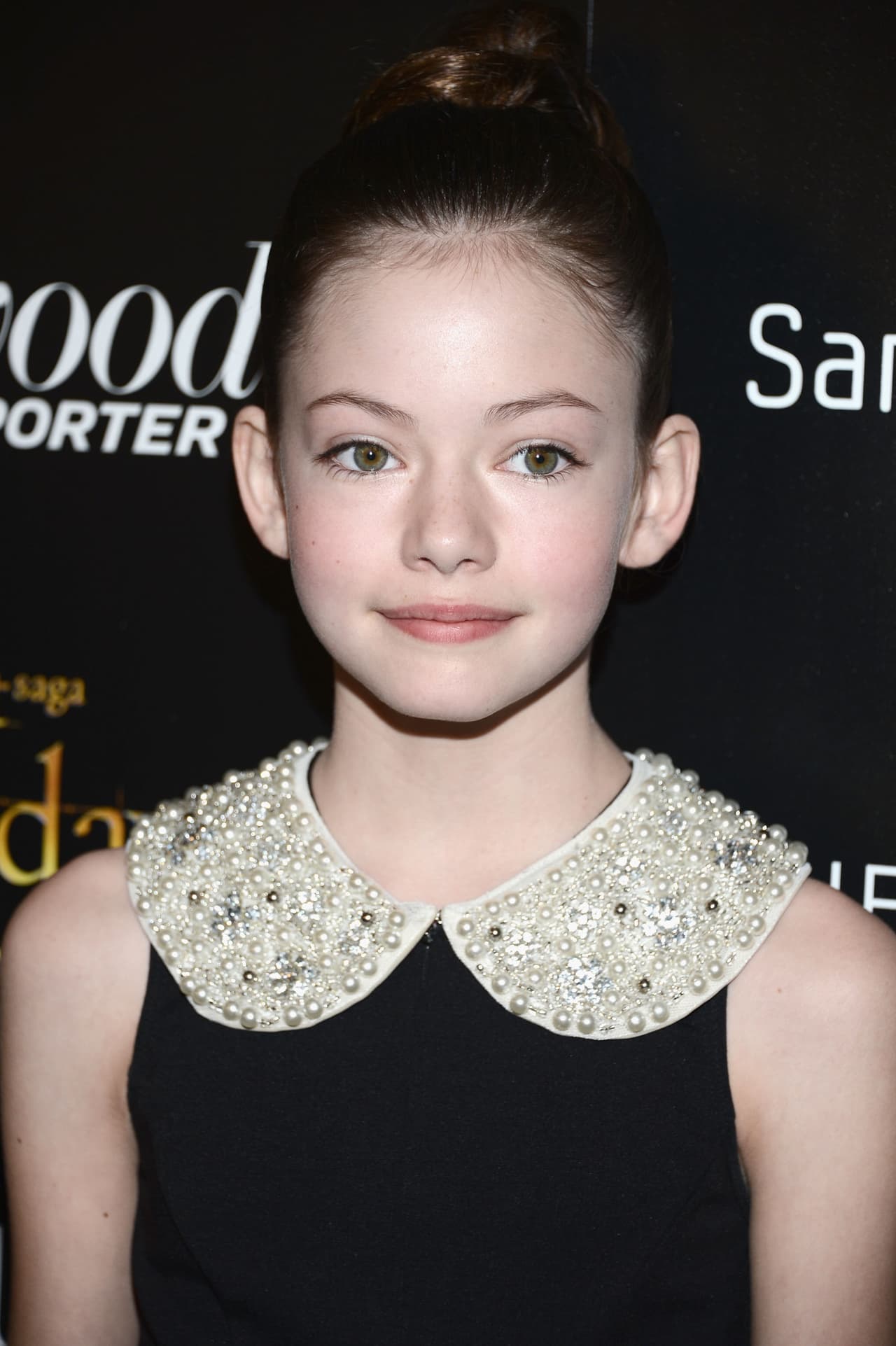 Para cuando fue la alfombra roja de la cinta, Mackenzie ya lucía más grande que durante la película.