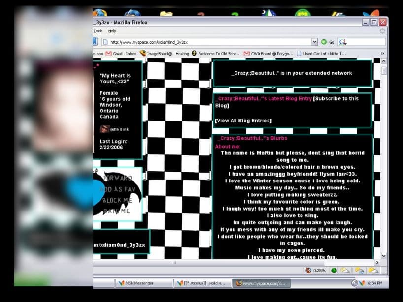 El renacimiento de Myspace; a algunos les tocó poder poner canciones de My Chemical Romance en su perfil.