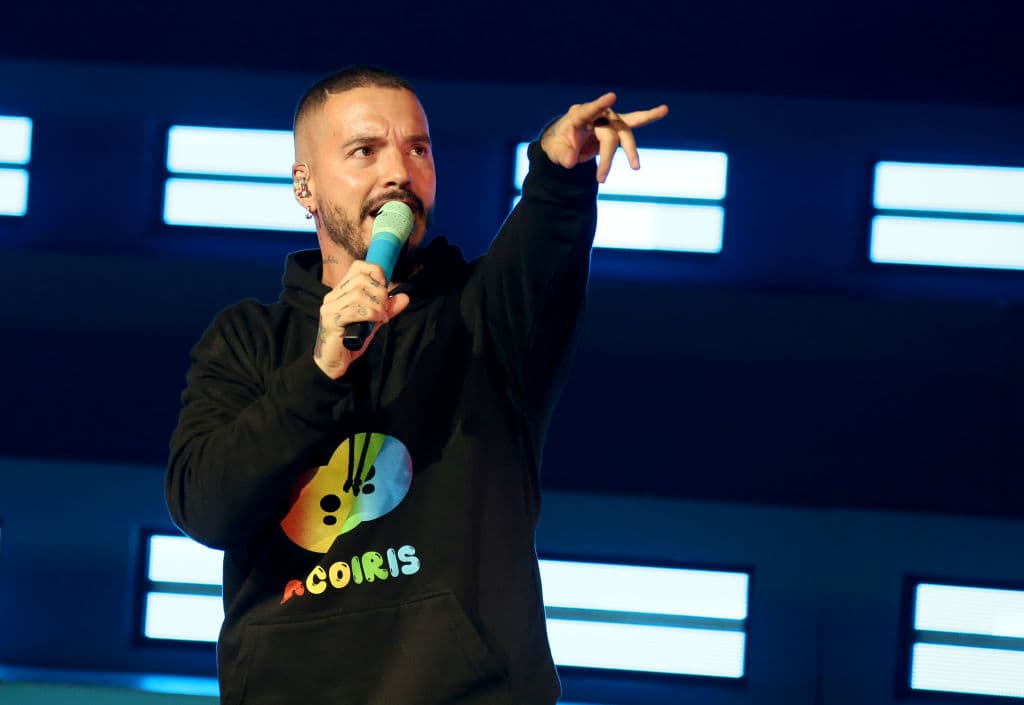 LAS VEGAS, NEVADA - OCTOBER 19: Singer J Balvin performs at The Pearl concert theater at Palms Casino Resort on October 19, 2019 in Las Vegas, Nevada. (Photo by Gabe Ginsberg/Getty Images)