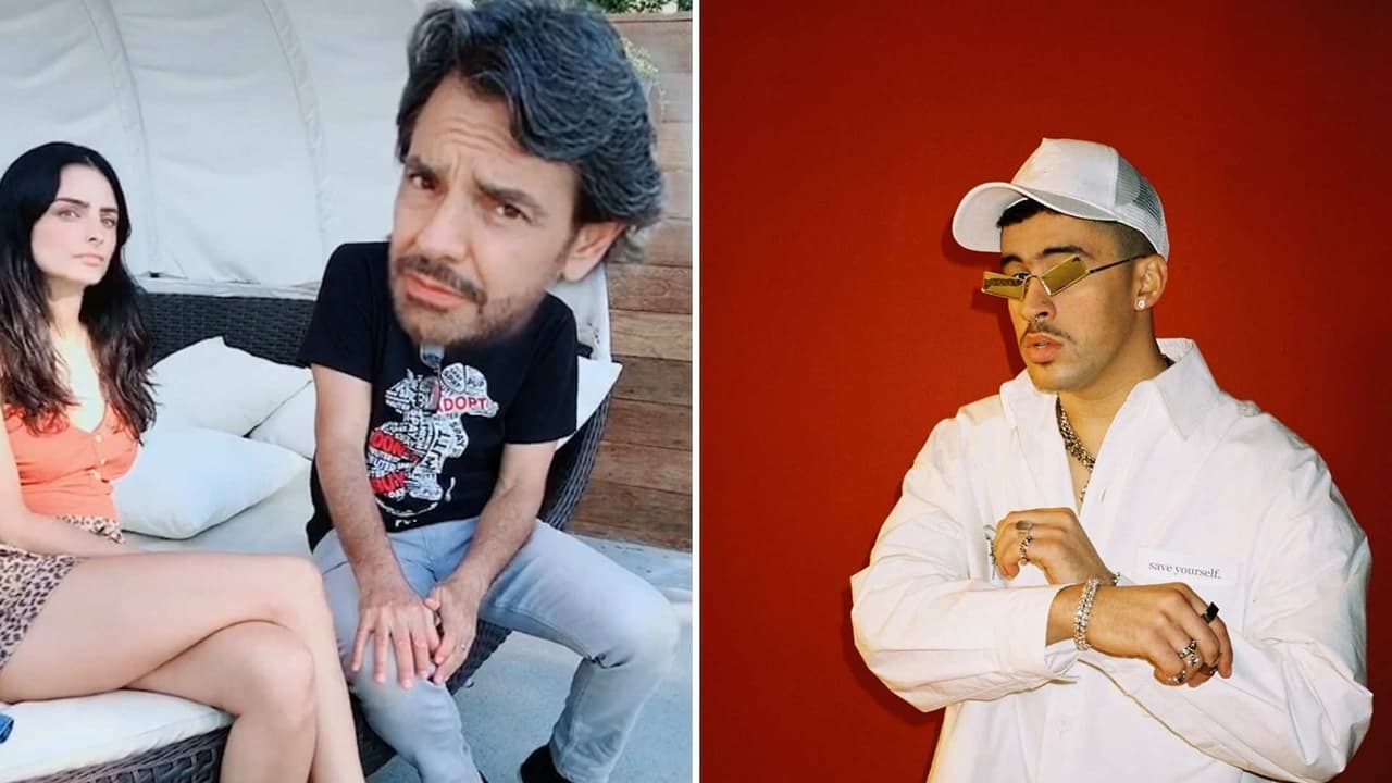 Las divertidas reacciones de Aislinn y Eugenio Derbez al escuchar ‘Safaera’ de Bad Bunny