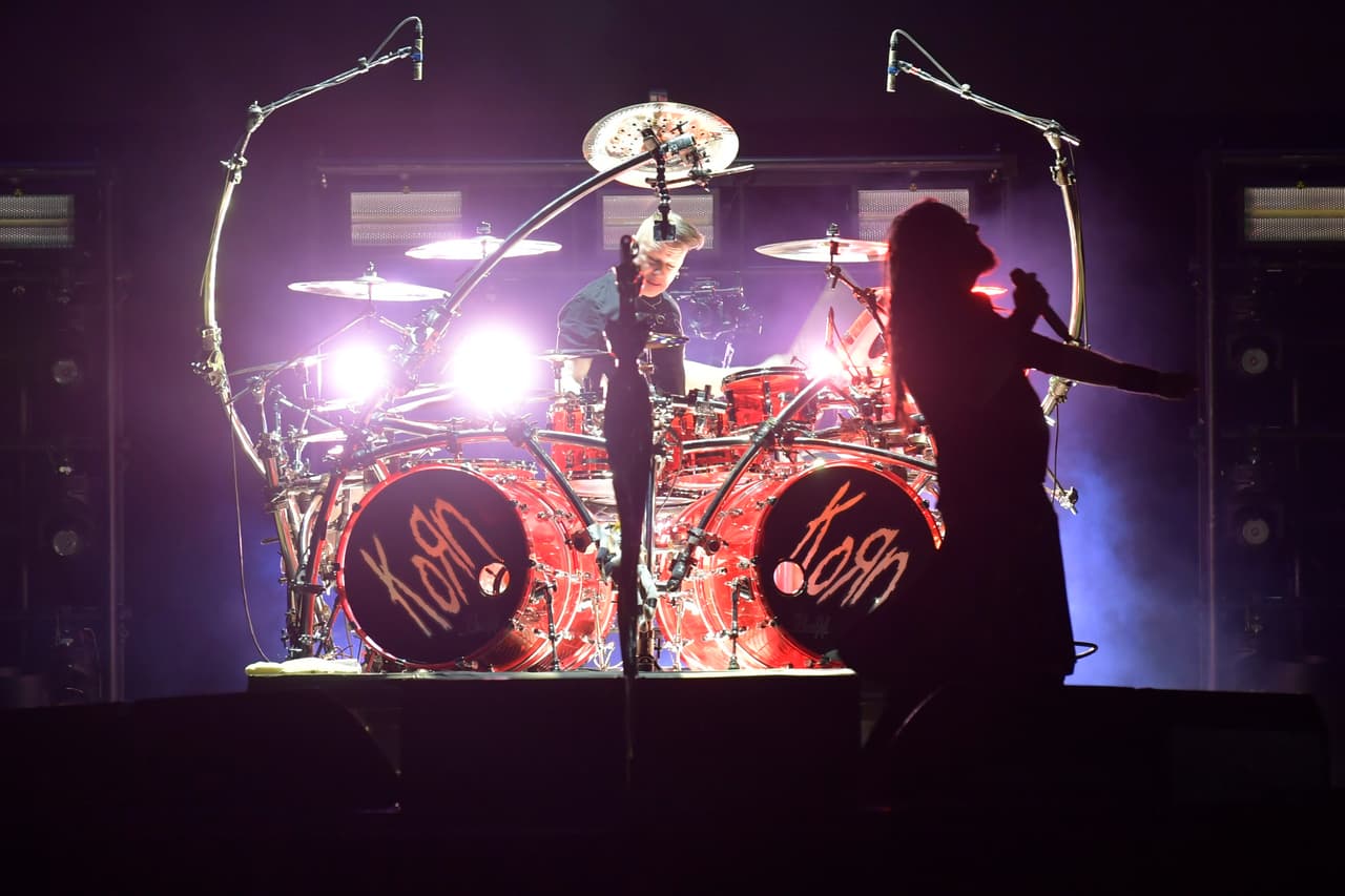 Día 2: Ray Luzier, baterista de Korn, durante el Vive Latino 2019