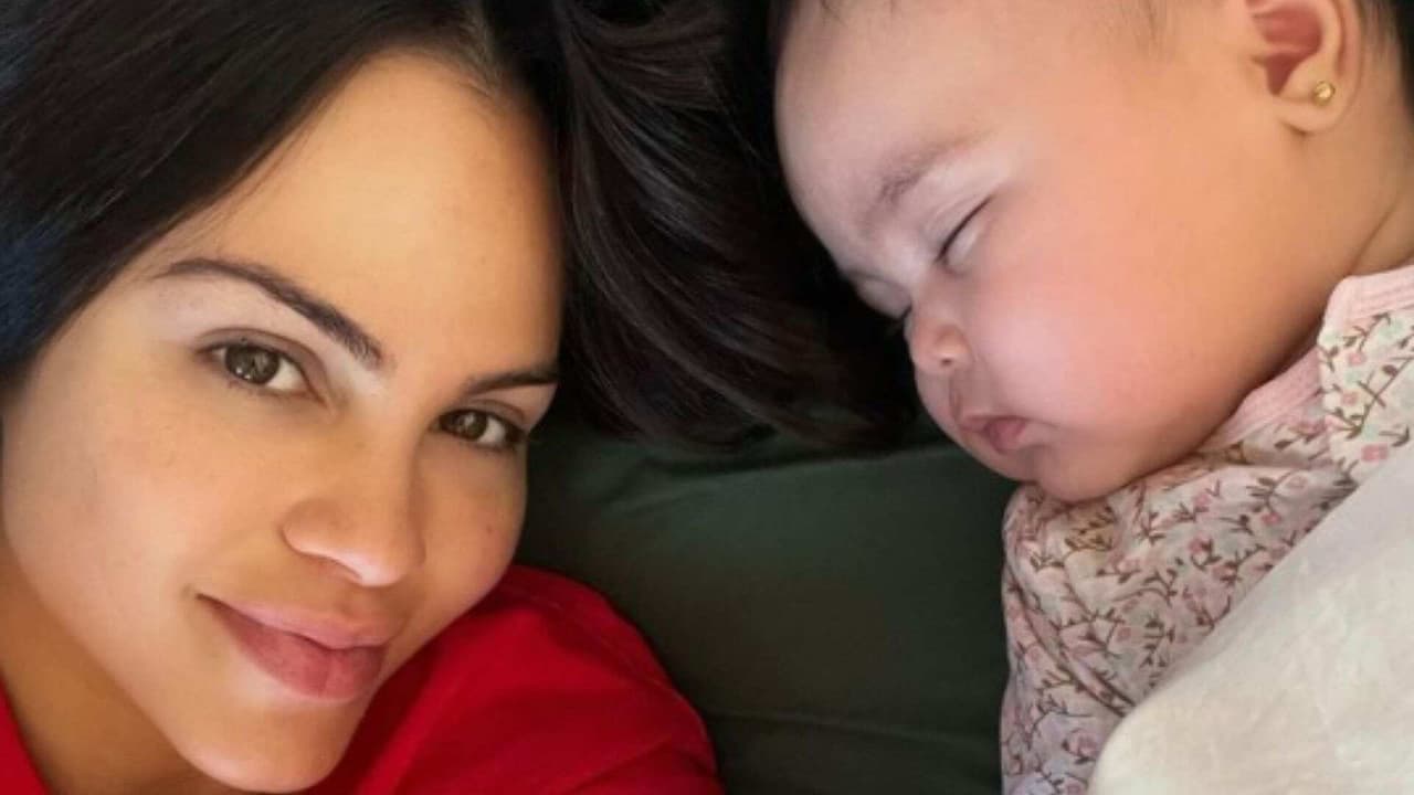 Mamá luchona: Natti Natasha se ejercita mientras cuida a su bebé