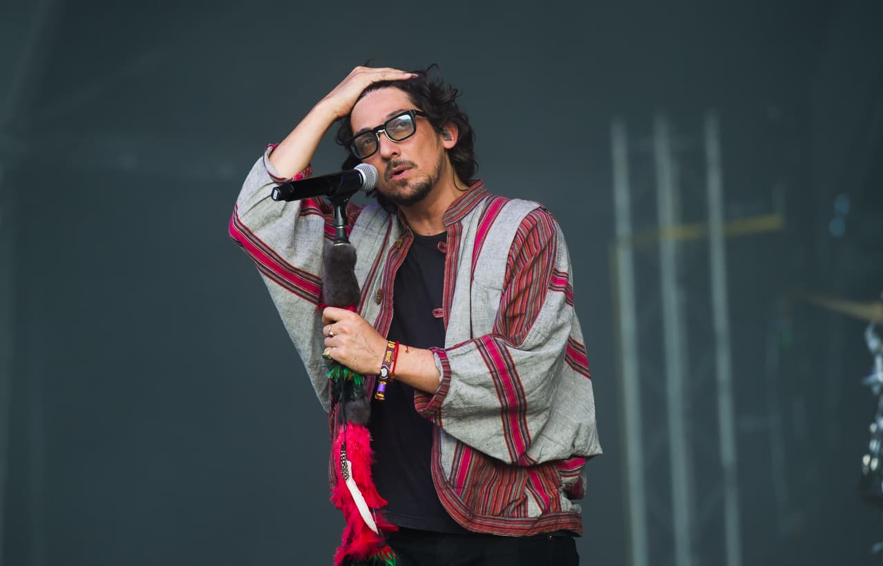 Leon Larregui of mexican band Zoe performs on stage at International Benicassim Festival 2018 on July 22, 2018 in Benicassim, Spain. (Photo by Maria Jose Segovia/NurPhoto via Getty Images)
