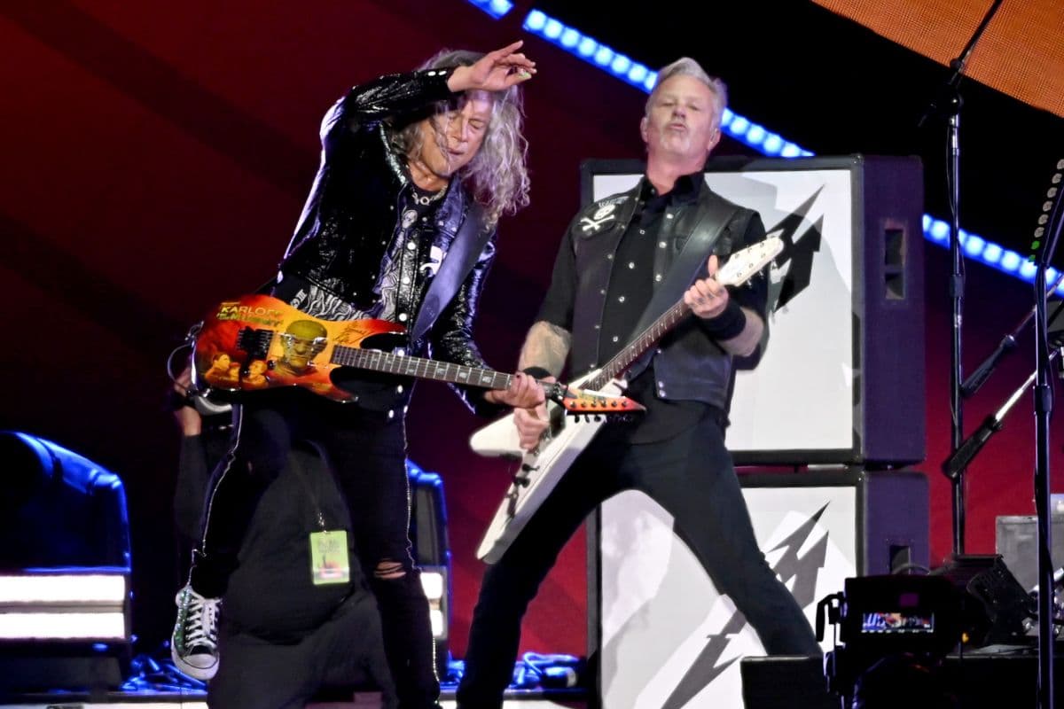Kirk Hammett y James Hetfield de Metallica