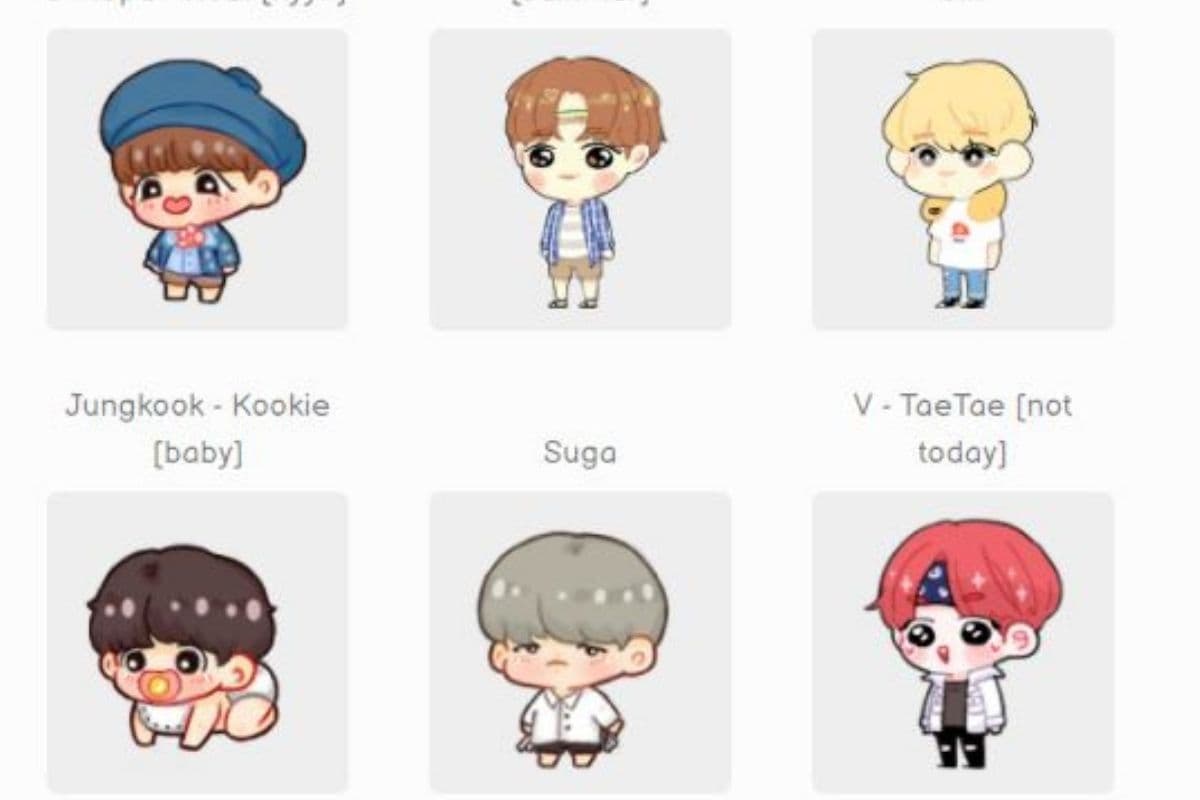Consigue tu propio chibi de BTS con Shimeji