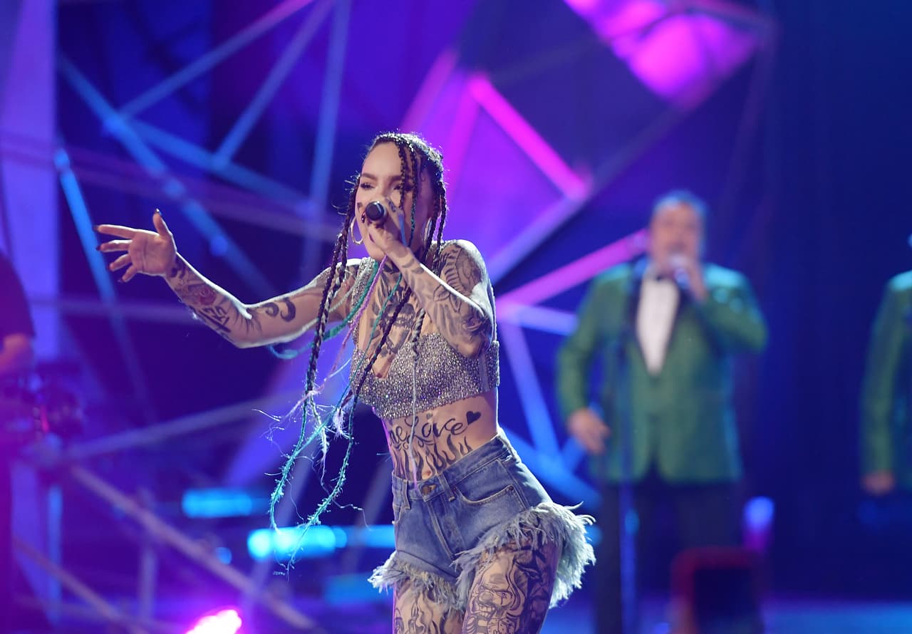 MEXICO CITY, MEXICO - MARCH 05: Belinda performs onstage during the 2020 Spotify Awards at the Auditorio Nacional on March 05, 2020 in Mexico City, Mexico. (Photo by Matt Winkelmeyer/Getty Images for Spotify)