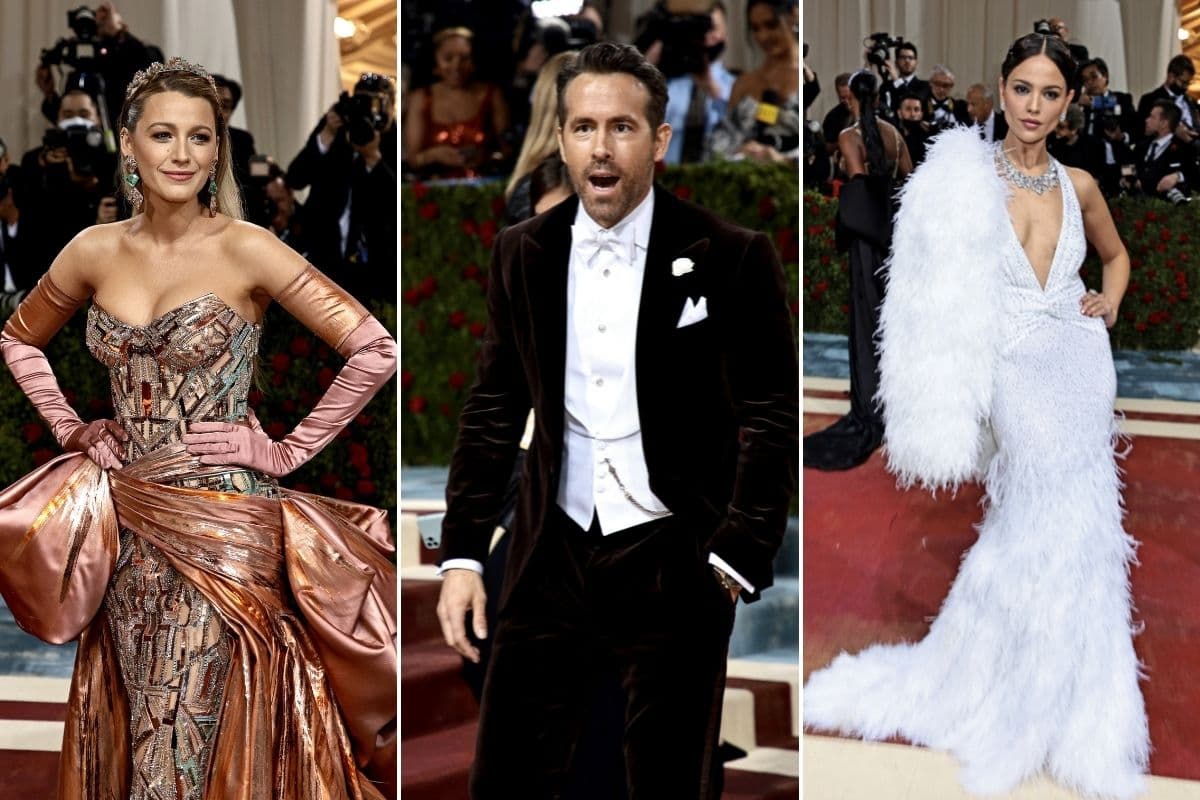 Blake Lively, Ryan Reynolds, Eiza González en la MET Gala 2022