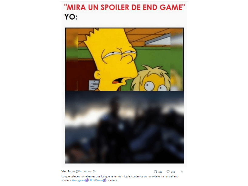 Hay una gran habilidad que pueden desarrollar todos aquellos que no quieren ver un spoiler de la película, siempre pueden "ver y no ver".