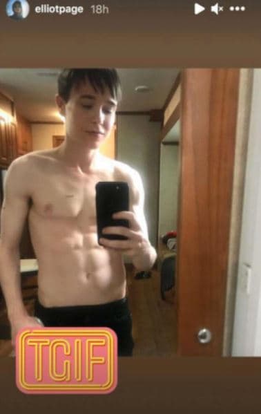 Elliot Page posa en Instagram