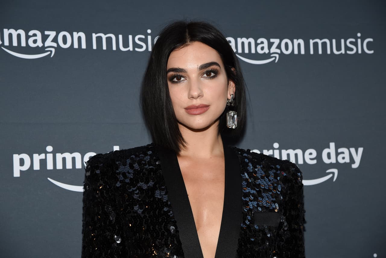 Singer Dua Lipa participates in Amazon Music's Prime Day concert at the Hammerstein Ballroom on Wednesday, July 10, 2019, in New York. (Photo by Evan Agostini/Invision/AP)