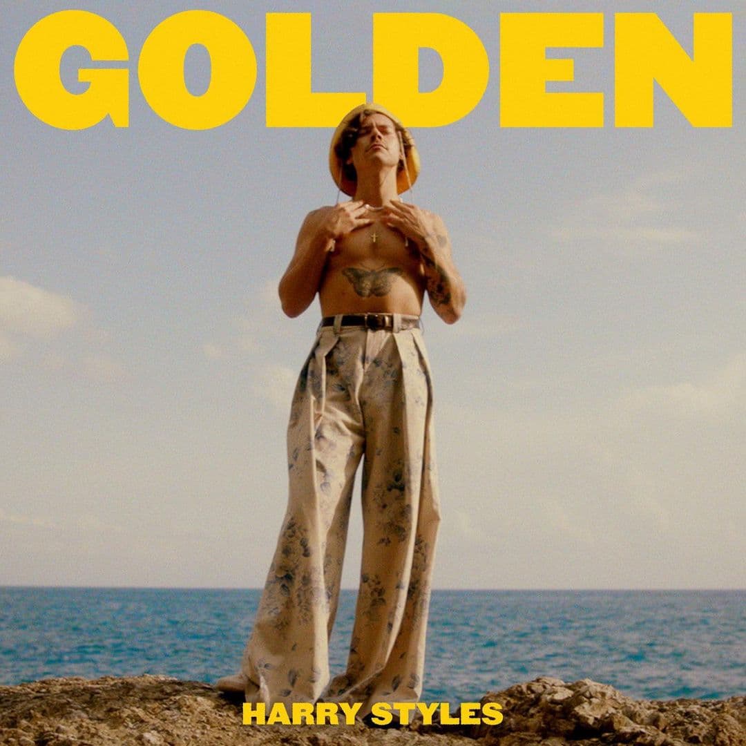Estos pantalones holgados S.S. Daley ‘Sebastian’ con los que Harry posó para el arte promocional de "Golden" están en £320, que en pesos mexicanos serían alrededor de 8,500.
