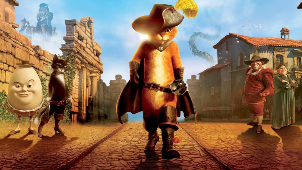 <b>'Gato con Botas': </b>Las aventuras del Gato, quien tras su popularidad logró tener su propia cinta, también están disponibles en Netflix. Puedes verlo en su búsqueda por una gansa que pone huevos de oro.