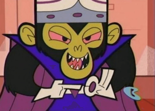 La seña que hizo Mojo Jojo en Las Chicas Superpoderosas parecen tener una connotación sexual que los niños no entendieron, pues duró unos cuantos segundos y solo los más grandes podrían captarlo.