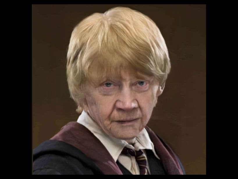 ¿Te imaginas a Ron Weasley de viejito?