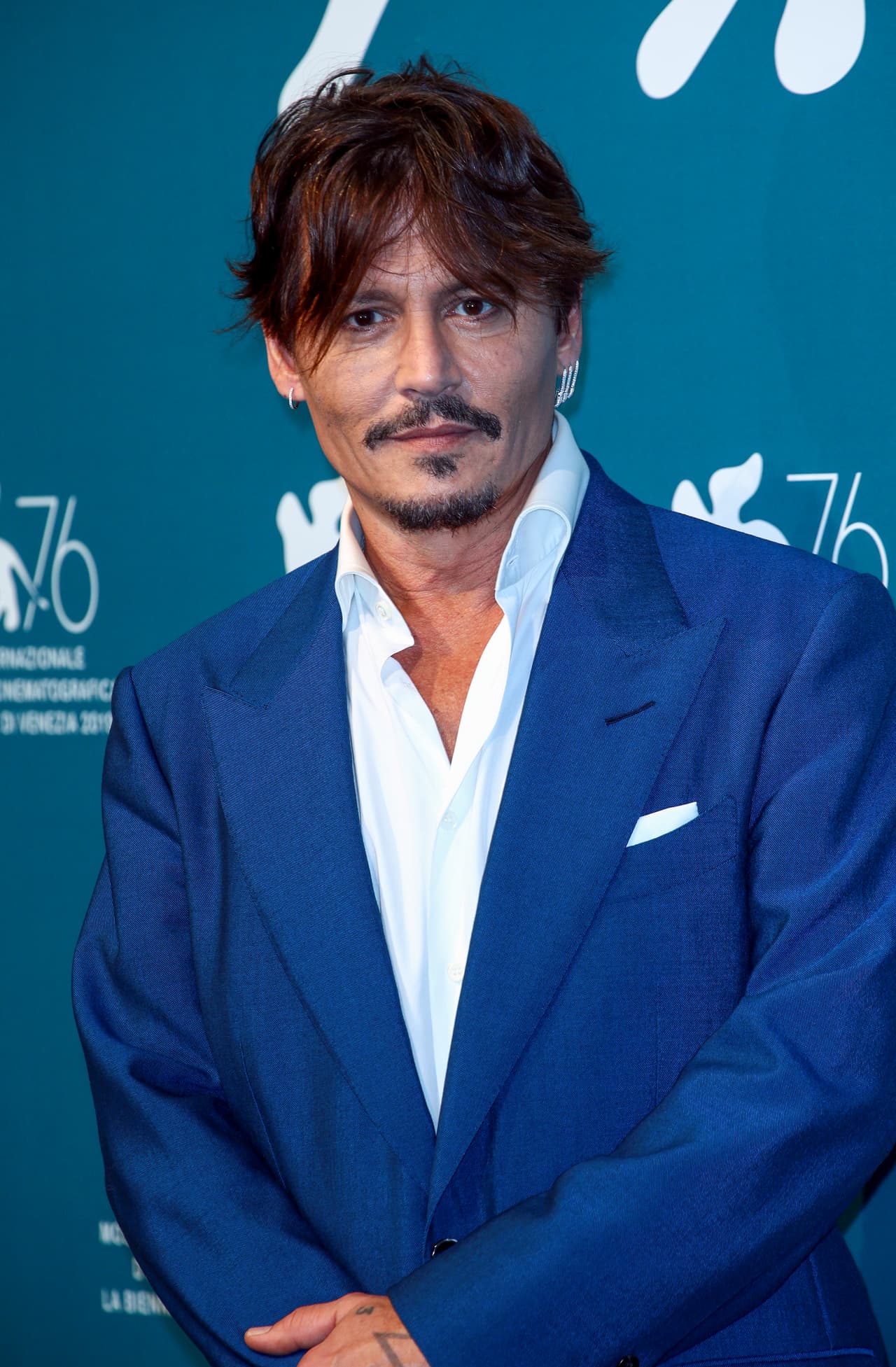 Johnny Depp attends "Waiting For The Barbarians" photocall during the 76th Venice Film Festival on September 06, 2019 in Venice, Italy. (Photo by Matteo Chinellato/NurPhoto via Getty Images)