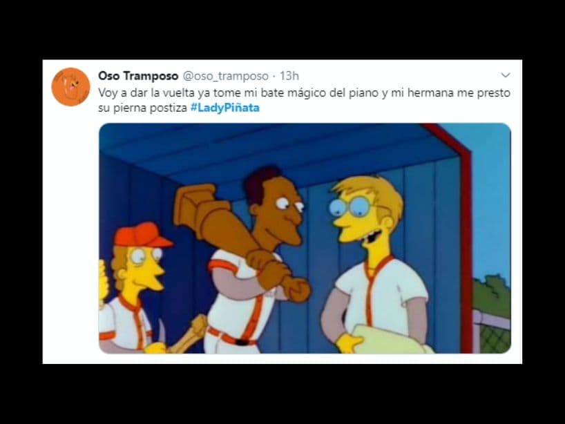 Este suceso no pasó desapercibido por los usuarios de Internet, quienes recordaron aquel capítulo de Los Simpson, en el que Homero se convierte en bateador.