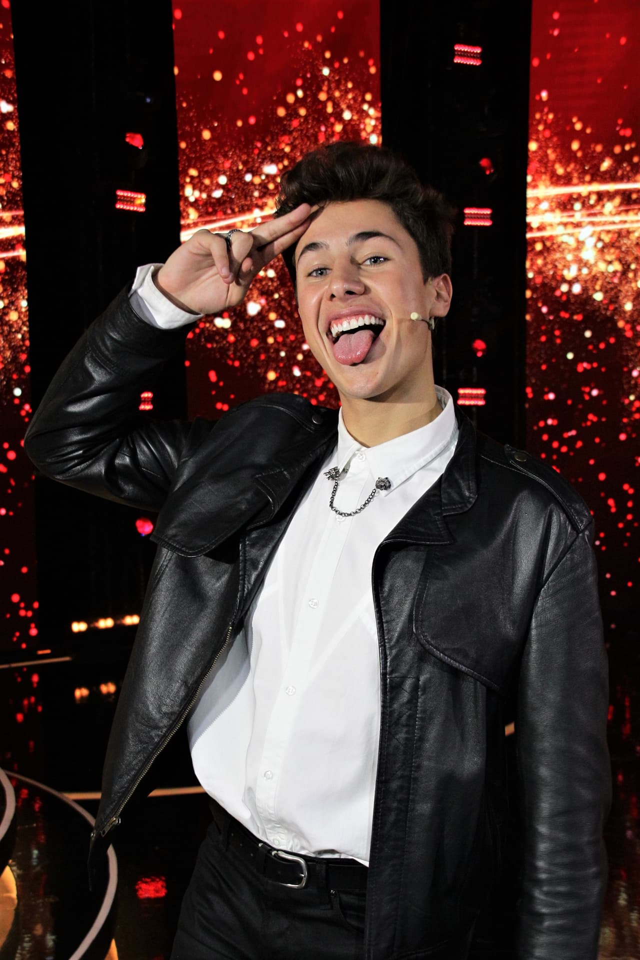 MEXICO CITY, MEXICO - MARCH 13: Juanpa Zurita poses for photo during the first chapter of the talent reality show 'Pequeños Gigantes' at Televisa San Angel on March 13, 2020 in Mexico City, Mexico. (Photo by Medios y Media/Getty Images)