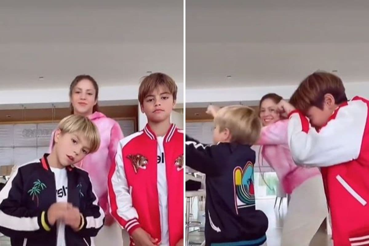 Shakira mostró lo bien que bailan Milán y Sasha