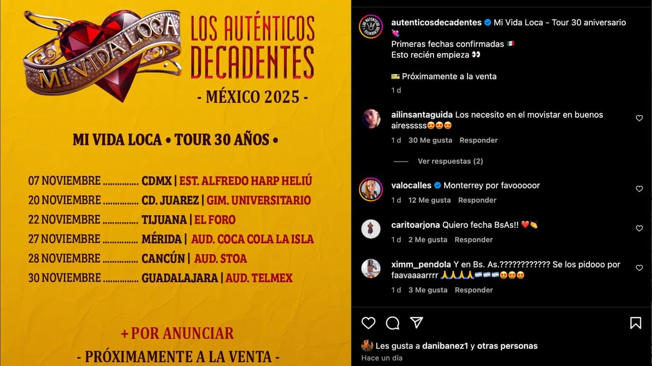 Los Auténticos Decandentes cuentan con cuatro décadas de trayectoria
