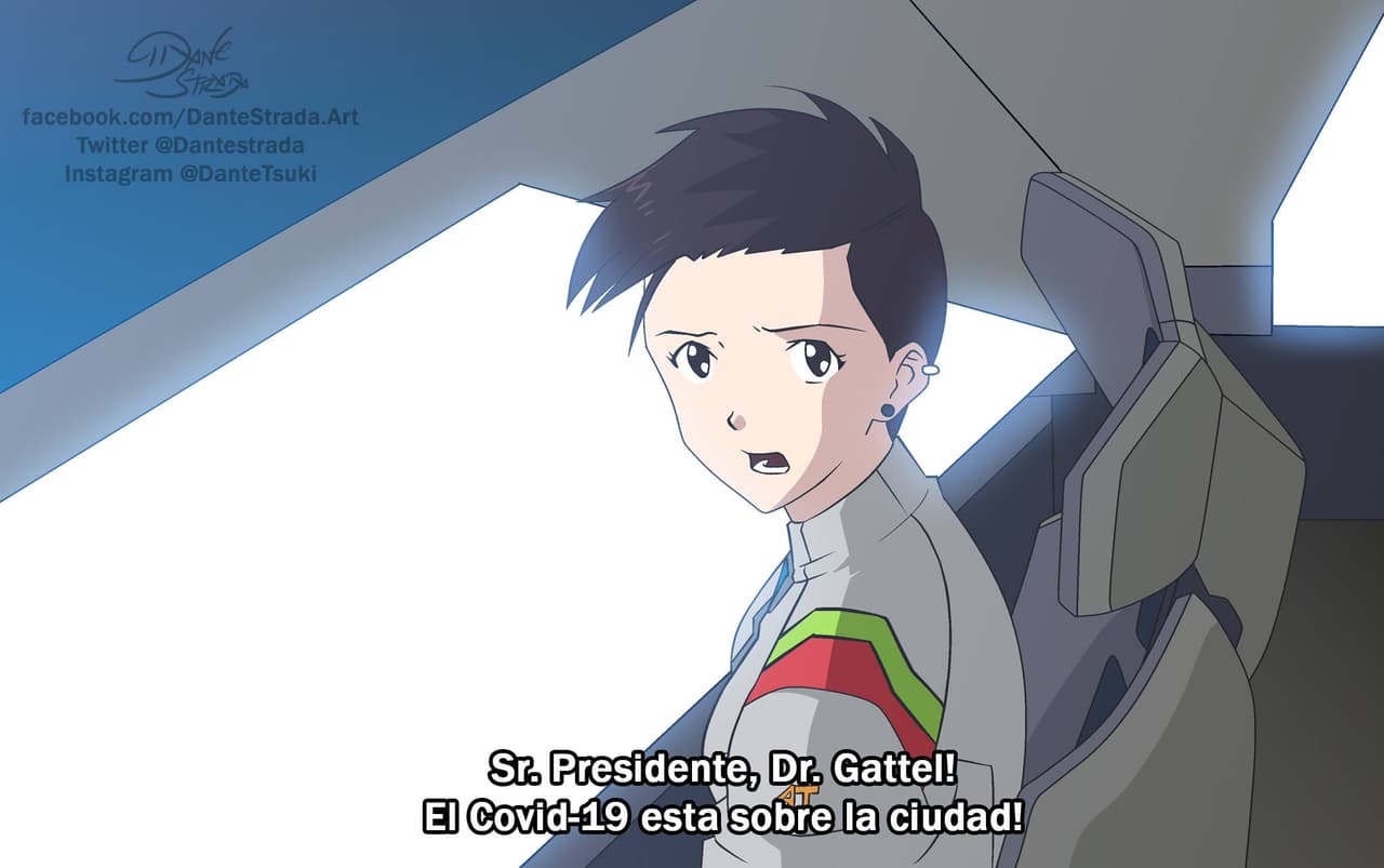 En Internet han comenzado a circular estas imágenes en las que se representa la lucha de México contra el coronavirus... pero como si se tratara de un anime.