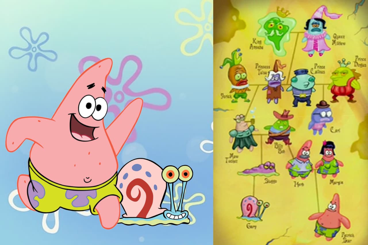 Gary y Patricio son primos. En el episodio "Reglas de Tontos" le dicen a Patricio que es heredero al trono, pues según su árbol genealógico, es descendiente del Rey Ameba. Al final del capítulo, le informan se descubre que hubo un error, había otro integrante de la familia antes en la línea de sucesión, pero no lo habían visto por que el árbol genealógico tenía una mancha de café. Ese miembro de la familia es Gary.