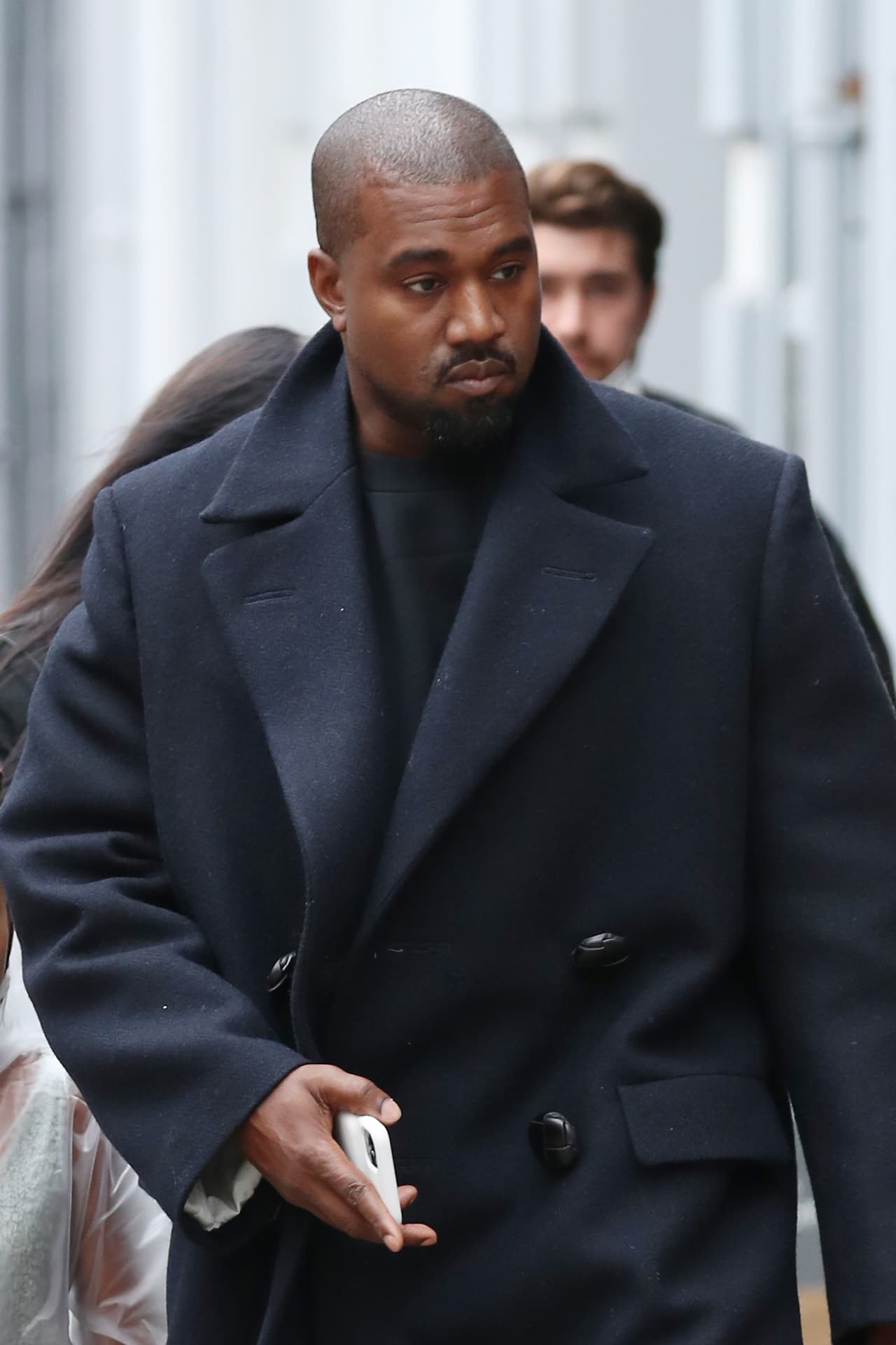LONDON, ENGLAND - OCTOBER 10: Kanye West seen leaving Michiko Sushino restaurant with his daughter North West (not pictured) in Queen's Park on October 10, 2020 in London, England. (Photo by Neil Mockford/GC Images)