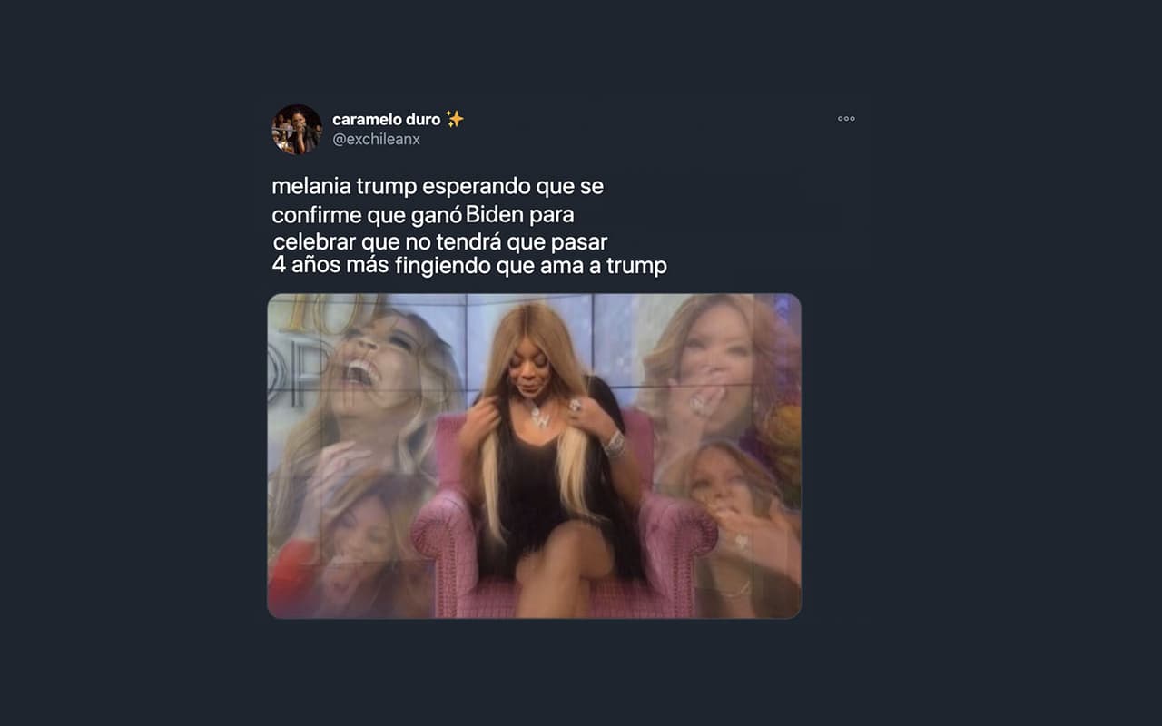 Algunos hasta estaban preguntándose quién sería la persona más feliz al ver el resultado final... sobre todo cuando empezó a ser obvio que Trump perdería.