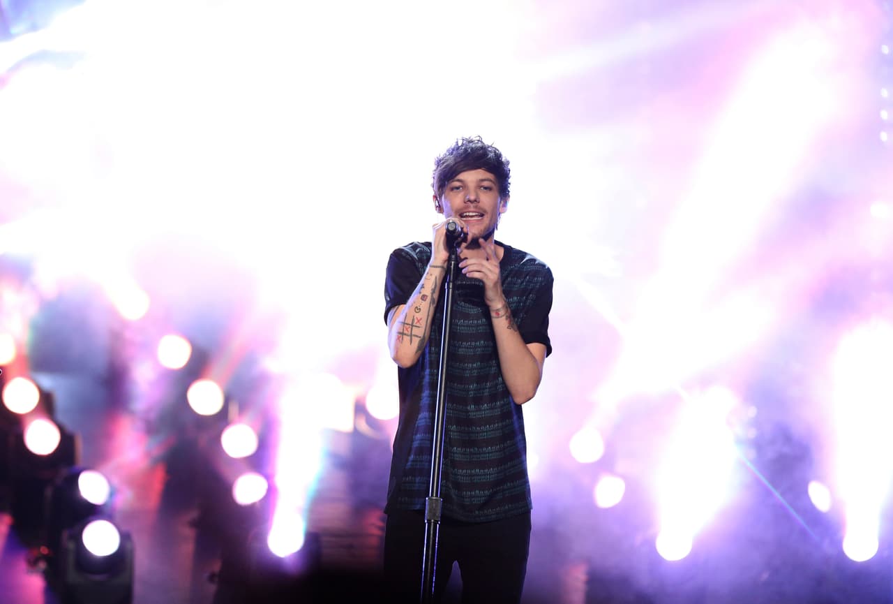 FILE - In this Nov. 22, 2015 file photo, Louis Tomlinson of One Direction performs at the American Music Awards at the Microsoft Theater on in Los Angeles. Tomlinson has been arrested for allegedly attacking a photographer at Los Angeles International Airport, an incident the singer’s lawyer described as “provoked” by paparazzi. The incident happened Friday, March 3, 2017, after Tomlinson, arriving on a flight with his girlfriend, Eleanor Calder, asked a photographer to stop filming (Photo by Matt Sayles/Invision/AP)
