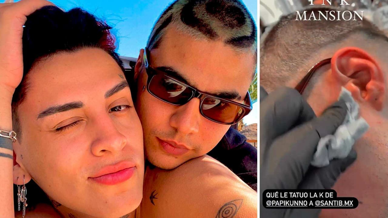 ¡Va en serio! Novio de Kunno se tatúa la inicial de su nombre: ‘Sirvió el amarre’