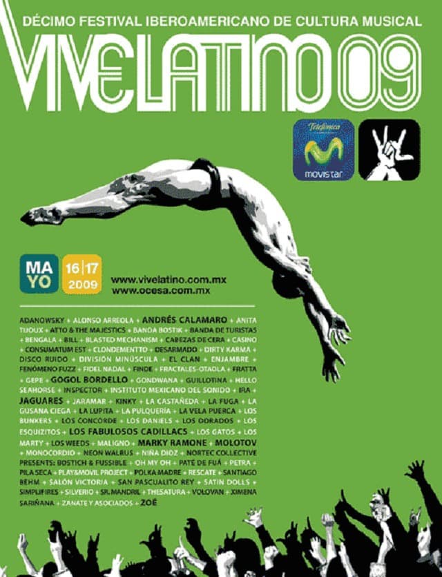 Diez años cumplió el festival después de su primer concierto masivo en el año 99.El título era un tributo a las Olimpiadas del 68, además de un clavadista emulando a un deportista olímpico
