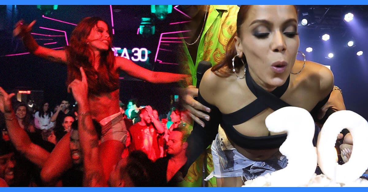 Anitta celebra sus 30 años de vida con un mega fiestón salvaje