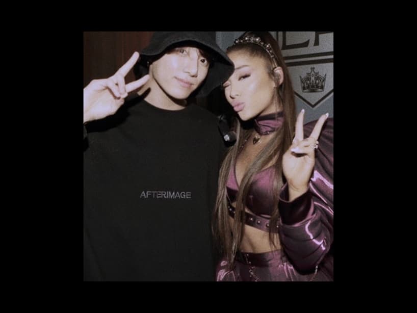 &quot;Estoy gritando, muchas gracias por venir a mi show Jungkook, significa mucho, te quiero”, escribió Ariana Grande en la publicación de Instagram que acompaña la foto con el integrante de BTS. En tan sólo un día, la imagen supero los seis millones de &quot;likes&quot;.