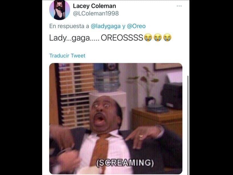 Sin embargo, ningún fan de Gaga pudo ocultar su emoción al enterarse de las noticias; este emme de “The Office” los representa.
<br>