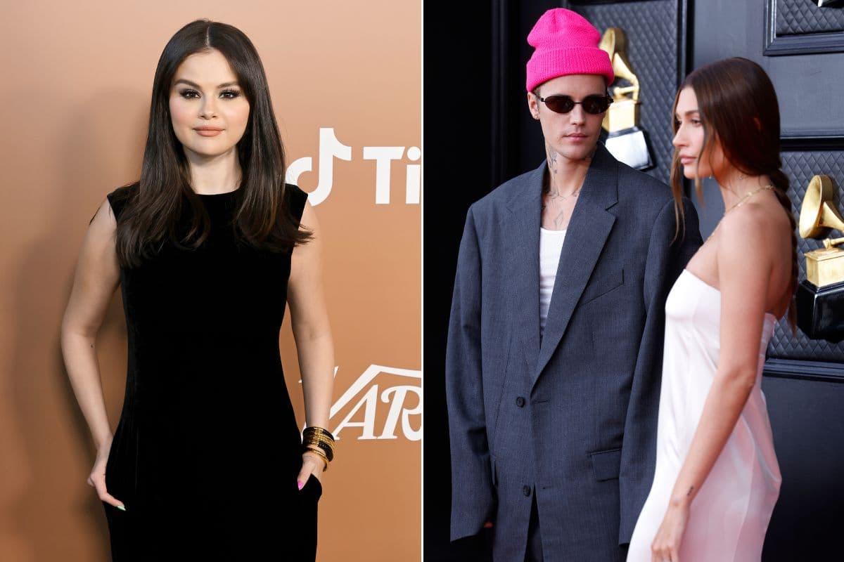Selena Gomez, Justin y Hailey Bieber