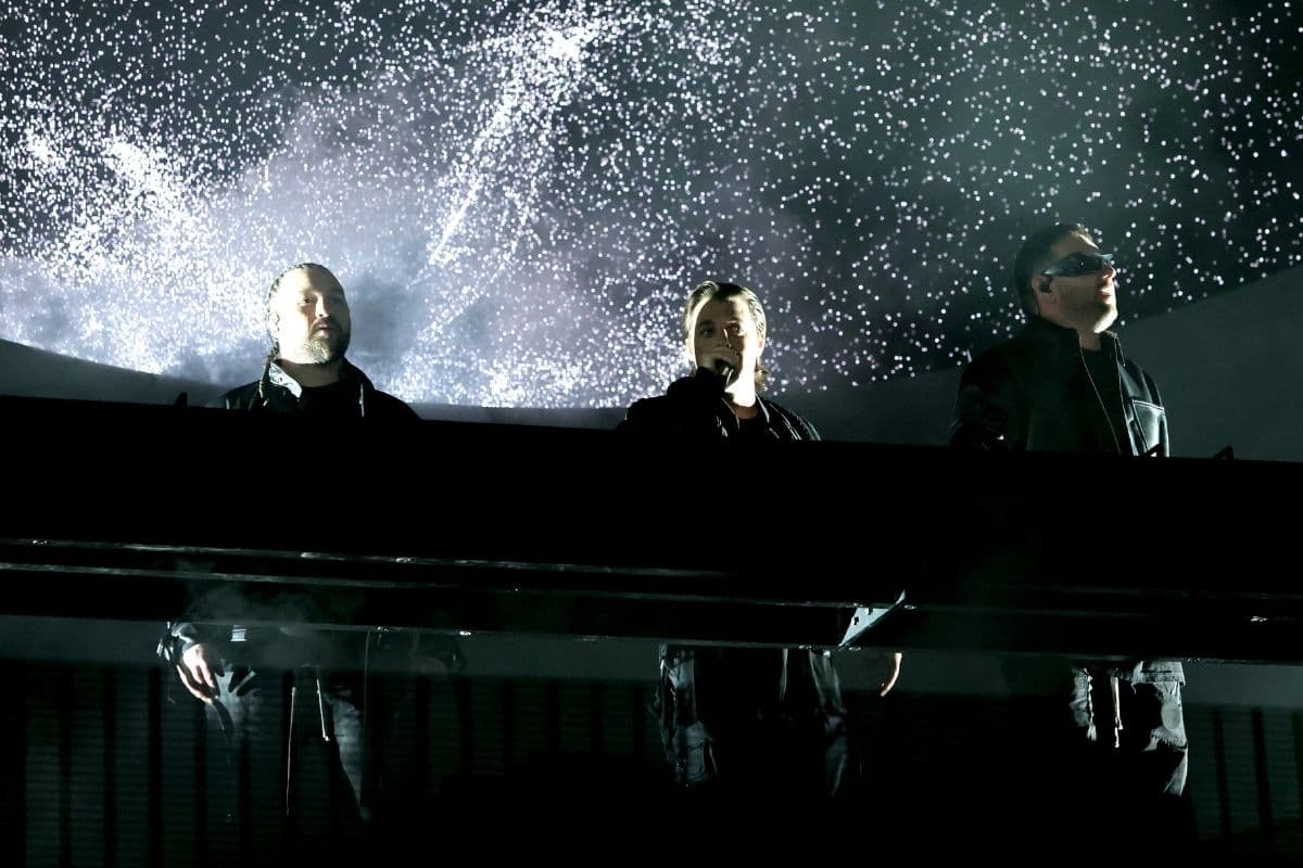 Swedish House Mafia en el escenario principal de Coachella, domingo 17 de abril