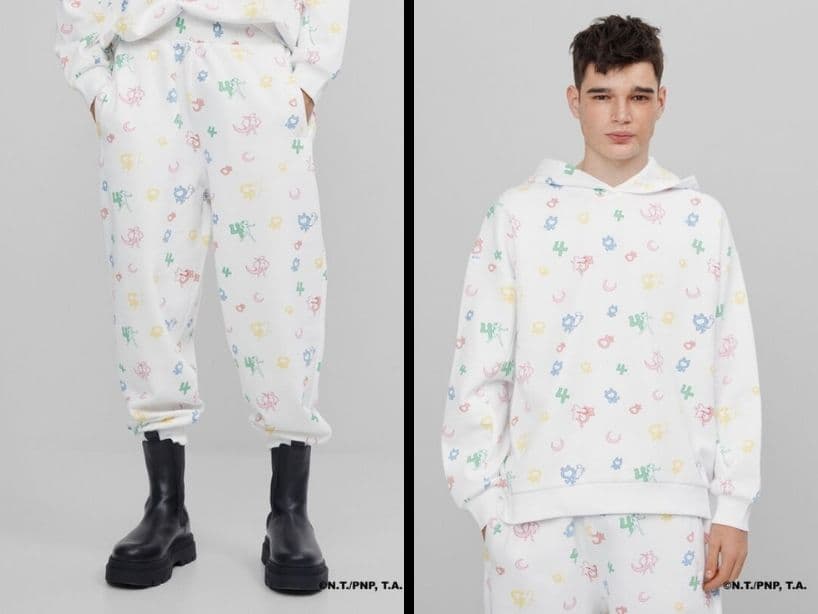 Ropa y accesorios diseñados por Bershka, inspirados en el popular anime de los 90, Sailor Moon.