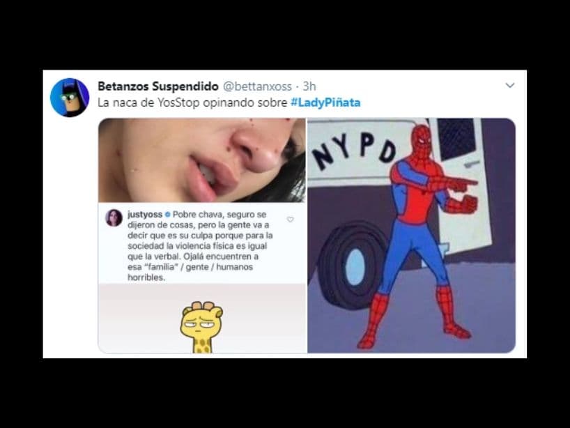 También, la influencer YosStoP fue duramente criticada por dar su opinión; hace unos días ella fue noticia por ser nombrada “Lady Yate”.