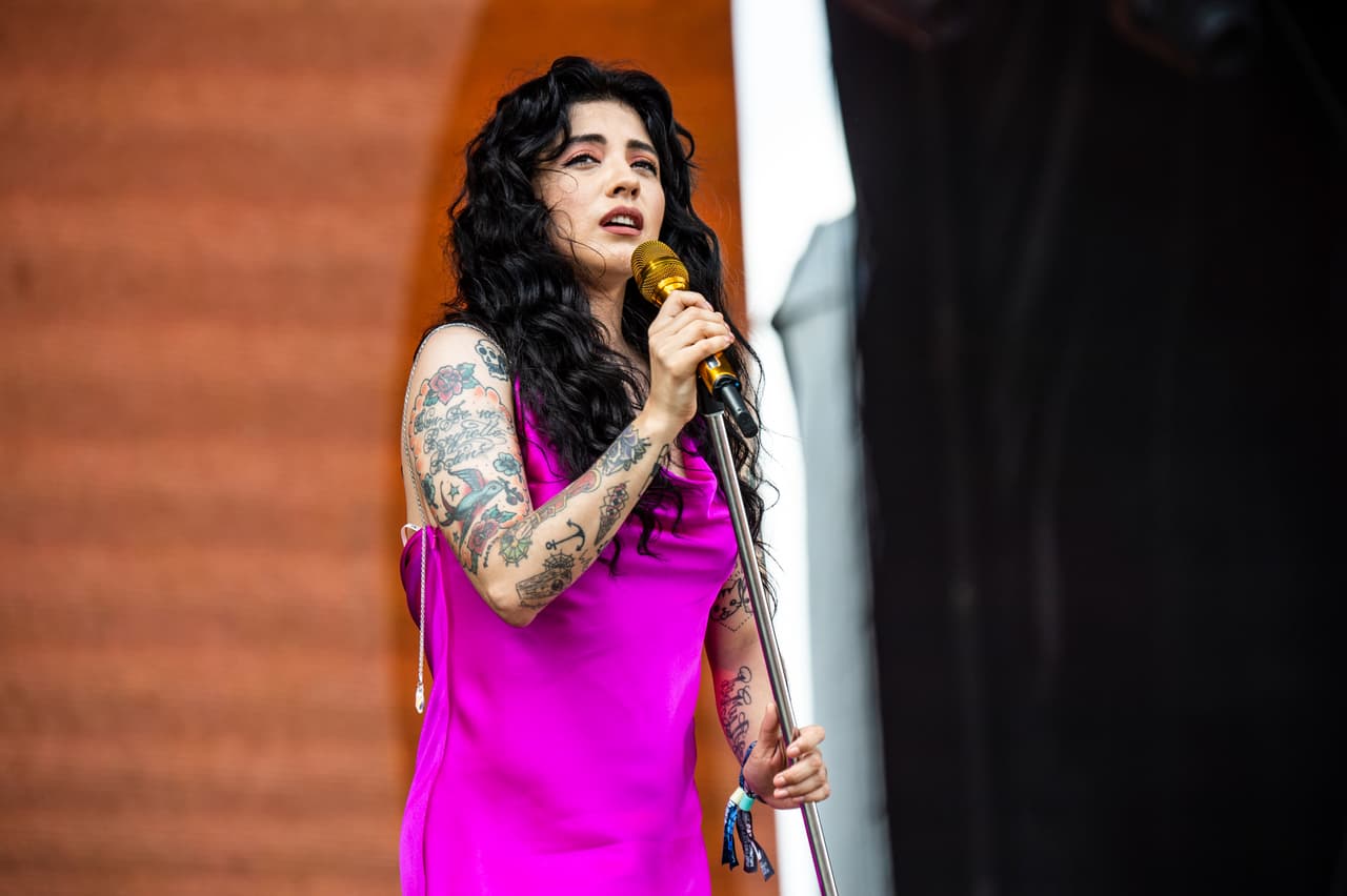 FILE - In this Oct. 13, 2018 file photo, Mon Laferte performs at the Austin City Limits Music Festival in Austin, Texas. The Chilean singer-songwriter is releasing her new album “Norma” on Friday. She is also nominated for a Latin Grammy for best song for “Antes de ti.” (Photo by Amy Harris/Invision/AP)