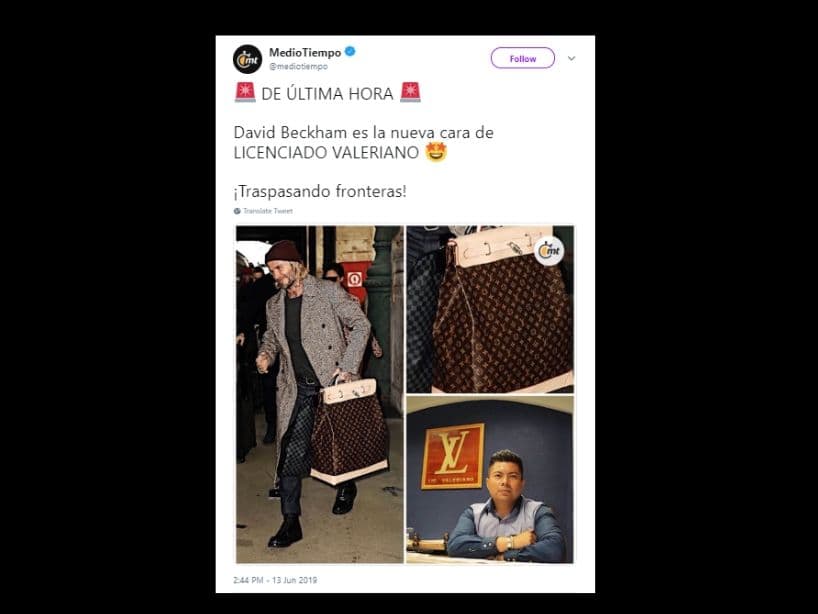 David Beckham se quiso convertir en el modelo del mexicano.